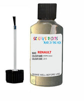 renault clio steppe gold code 211 touch up paint 2000 2004 Scratch Stone Chip Repair 