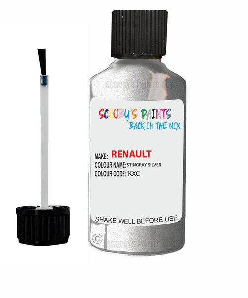 renault latitude stingray silver code kxc touch up paint 2010 2018 Scratch Stone Chip Repair 
