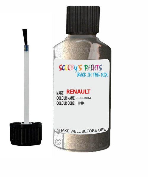 renault modus stone beige code hnk touch up paint 2007 2019 Scratch Stone Chip Repair 