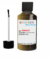 renault clio vert amazonie green code dnw touch up paint 2011 2013 Scratch Stone Chip Repair 