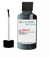 renault clio vert atlantide green code 968 touch up paint 1991 1996 Scratch Stone Chip Repair 