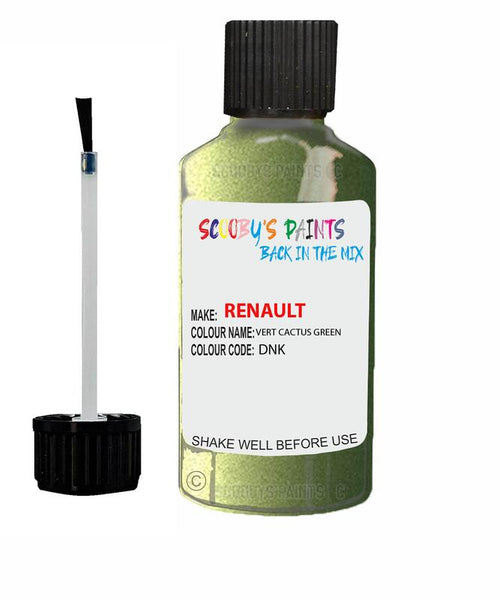 renault kangoo vert cactus green code dnk touch up paint 2007 2014 Scratch Stone Chip Repair 
