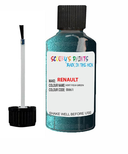 renault megane vert fidji green code b861 941 touch up paint 1995 2003 Scratch Stone Chip Repair 