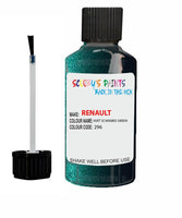 renault clio vert scarabee green code 296 touch up paint 1997 2003 Scratch Stone Chip Repair 