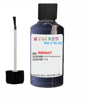 renault megane violet de bayeux blue code 718 touch up paint 1993 1999 Scratch Stone Chip Repair 