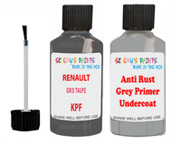 RENAULT Kangoo GRIS TAUPE Silver/Grey KPF Anti Rust Primer Undercoat