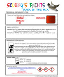 Instructions for Use RENAULT Alpine ORANGE FEU Orange EPZ