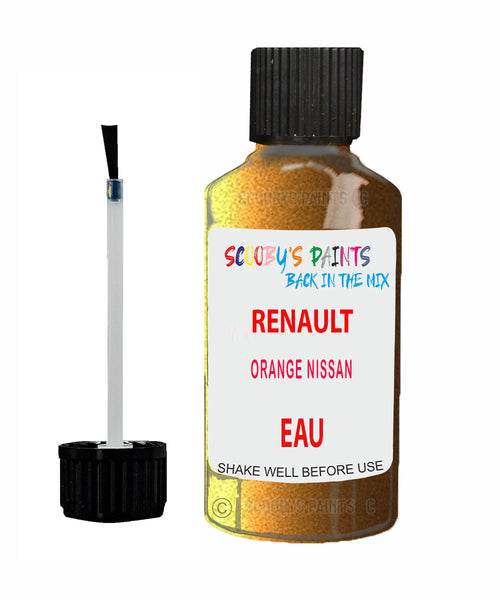 Paint For RENAULT ALASKAN ORANGE NISSAN Orange EAU Touch Up Scratch Stone Chip Kit