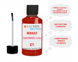 Scratch Repair Paint RENAULT Clio ROUGE POMPIERS / fire Red Red 071