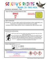 Instructions for Use RENAULT Kangoo VERT Green B91
