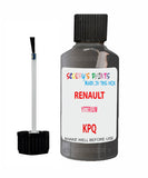 Paint For RENAULT Zoe YTTRIUM Silver/Grey KPQ Touch Up Scratch Stone Chip Kit