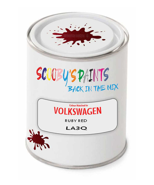 spray gun 2 pack paint Volkswagen Ruby Red Code: La3Q