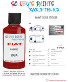 Paint For Fiat/Lancia Panda 4X4 Rumba Red Code 199A Car Touch Up Paint