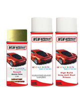 renault megane absinthe yellow c99 aerosol spray paint and lacquer 2000 2013 With primer anti rust undercoat protection