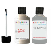 renault megane beige poivre silver code d11 touch up paint 2003 2013 Primer undercoat anti rust protection