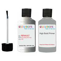 renault clio gris iceberg silver grey code 640 touch up paint 1990 2011 Primer undercoat anti rust protection