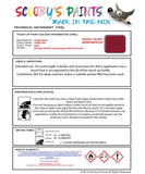 austin rover cherry red 3000 rd04 Scratch score repair paint