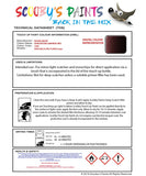 austin rover dorchester andrew red 25 cdw Scratch score repair paint