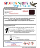 austin rover burgundy 200 series cpa Scratch score repair paint
