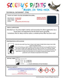austin rover eclipse blue 200 series jnn Scratch score repair paint