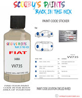 Paint For Fiat/Lancia Panda Cross Sabbia Code Vv735 Car Touch Up Paint