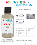 Paint For Fiat/Lancia Panda Cross Sabbia Code Vv735 Car Touch Up Paint