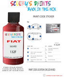 Paint For Fiat/Lancia Panda 4X4 Salsa Red Code 132F Car Touch Up Paint