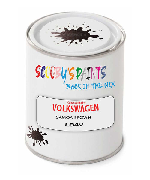 spray gun 2 pack paint Volkswagen Samoa Brown Code: Lb4V