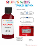 Paint For Acura Mdx San Marino Red Code R94-3 Touch Up Scratch Stone Chip Repair