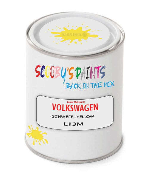 spray gun 2 pack paint Volkswagen Schwefel Yellow Code: L13M