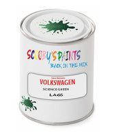 spray gun 2 pack paint Volkswagen Science Green Code: La6S