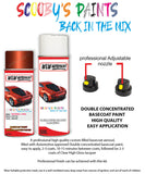 vauxhall corsa curry red aerosol spray car paint clear lacquer 50k g3p gu1