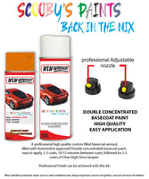vauxhall corsa mandarina aerosol spray car paint clear lacquer 41p 438y gdj