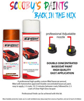 vauxhall mokka orange rock aerosol spray car paint clear lacquer g6v