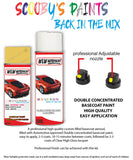 vauxhall combo pineapple yellow aerosol spray car paint clear lacquer 485 52u 57l