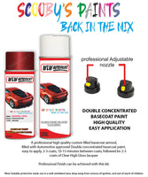 vauxhall vectra pomegranate red aerosol spray car paint clear lacquer 2gu 50c gbl