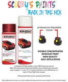 vauxhall combo pomegranate red aerosol spray car paint clear lacquer 2gu 50c gbl