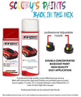 vauxhall zafira power red aerosol spray car paint clear lacquer 50b 63u gbh