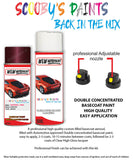 vauxhall zafira rubens red aerosol spray car paint clear lacquer 0ki 3iu 594