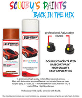 vauxhall crossland x spicy orange aerosol spray car paint clear lacquer 50t gpq kvh