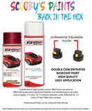 vauxhall mokka velvet red aerosol spray car paint clear lacquer 50h gcs 681r