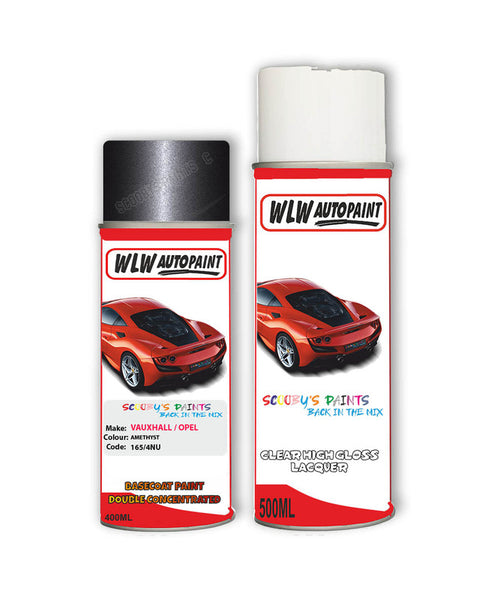 vauxhall corsa amethyst aerosol spray car paint clear lacquer 165 4nuBody repair basecoat dent colour