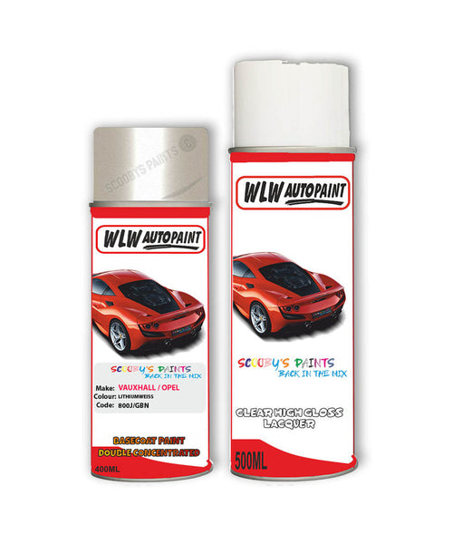 vauxhall ampera lithiumweiss aerosol spray car paint clear lacquer 800j gbnBody repair basecoat dent colour