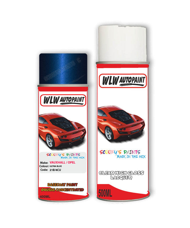 Paint For Vauxhall Zafira Ultra Blue Aerosol Spray Paint 21B/4Cu/Gbk ...