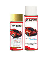 land rover range rover evoque sicilian yellow aerosol spray car paint can with clear lacquer faw 954Body repair basecoat dent colour