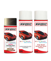 skoda karoq aventurine green aerosol spray car paint clear lacquer lc6r With primer anti rust undercoat protection