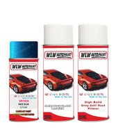 skoda rapid race blue aerosol spray car paint clear lacquer lf5w With primer anti rust undercoat protection