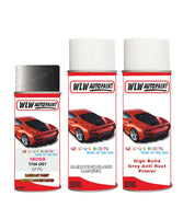 skoda superb titan grey aerosol spray car paint clear lacquer lf7g With primer anti rust undercoat protection