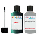 skoda touch up paint with anti rust primer ROOMSTER AMAZONIAN GREEN scratch Repair Paint Code LF6N