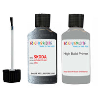 skoda touch up paint with anti rust primer OCTAVIA ANTHRACITE GREY scratch Repair Paint Code LF8J